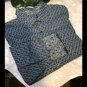 Robert Graham Long Sleeve Button Down Printed Shacket Size XL